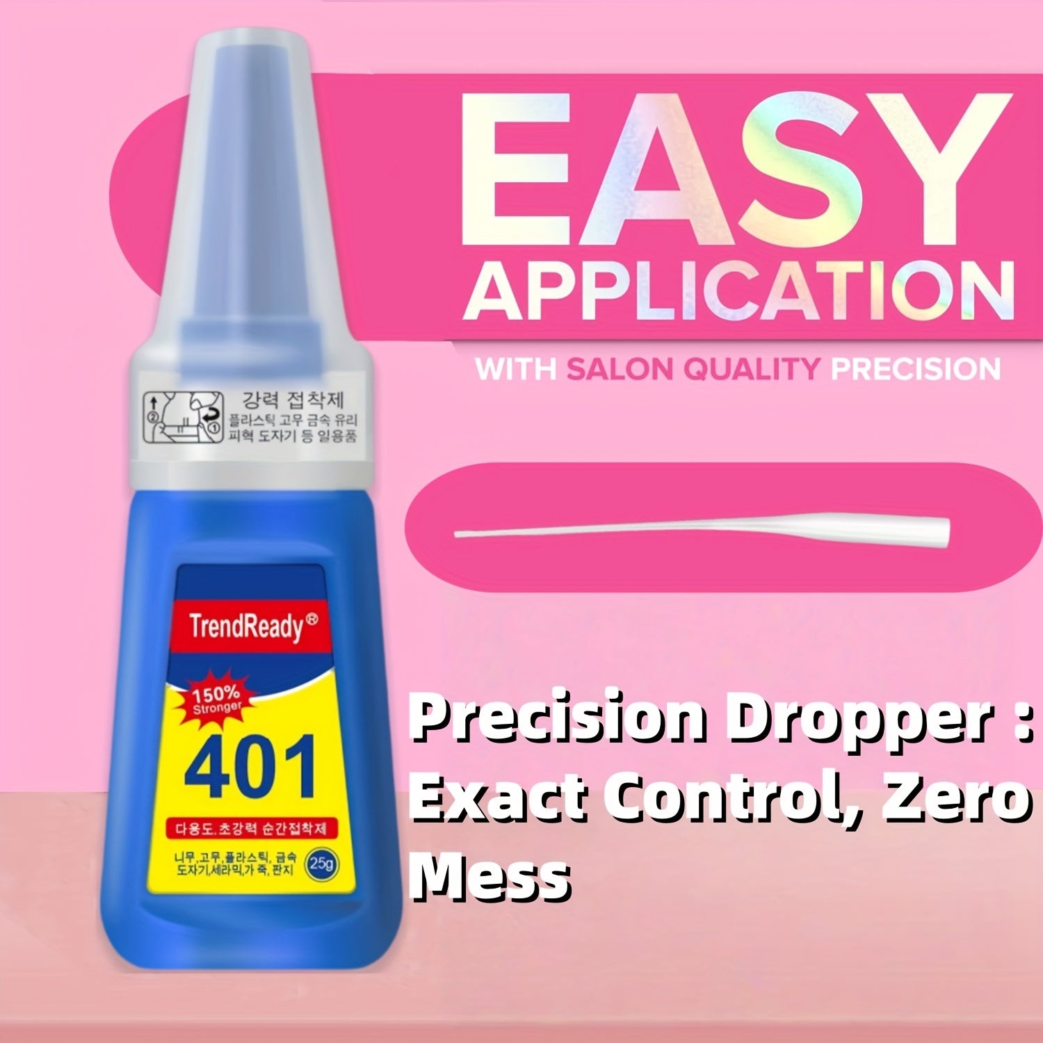 TrendReady 25g Nail Glue - Extreme Hold For Fake Nails & Tips, 30+ Days Wear, Smudge Proof, Salon Quality Kit Beauty World Shop