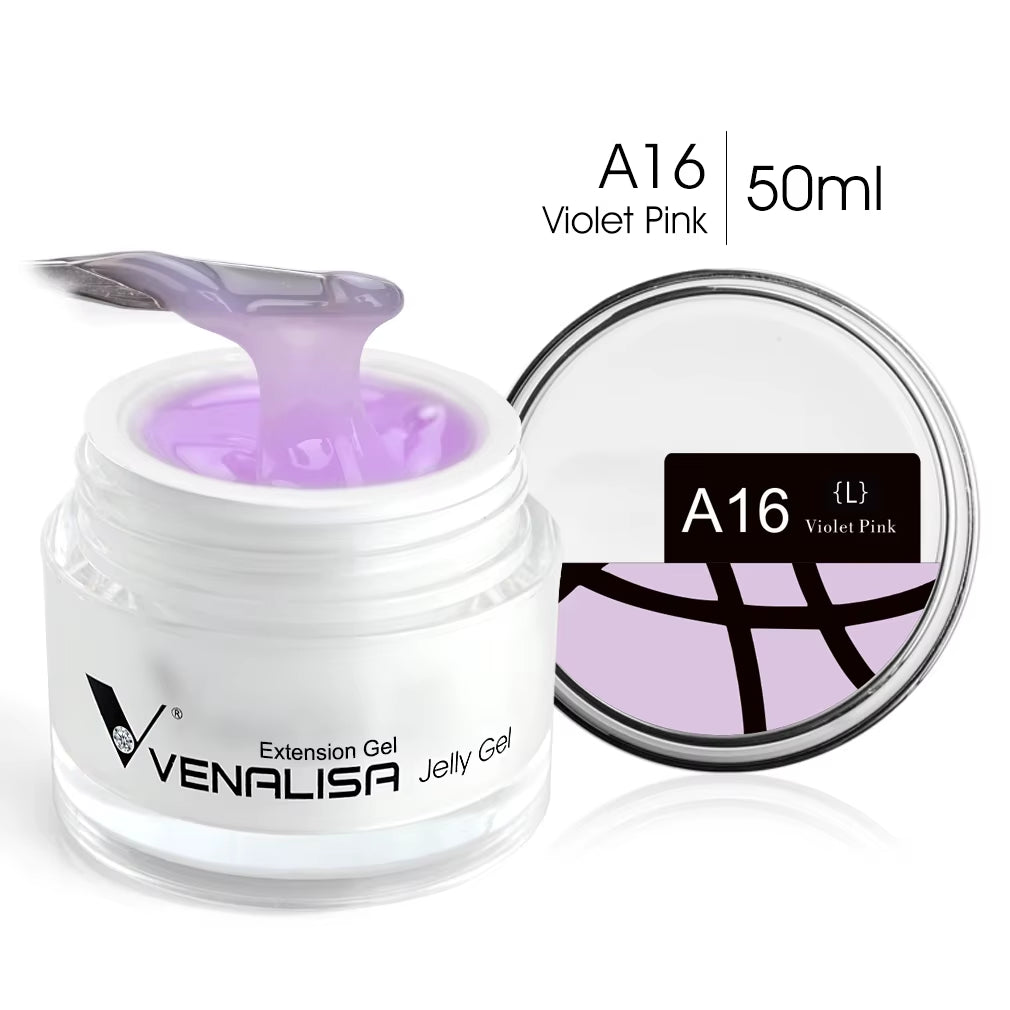 50Ml TPO FREE Rose Pink Jelly Gel Extension Nail Salon Professiona Used Self Leveling Transparent Gel Nail Gel Polish