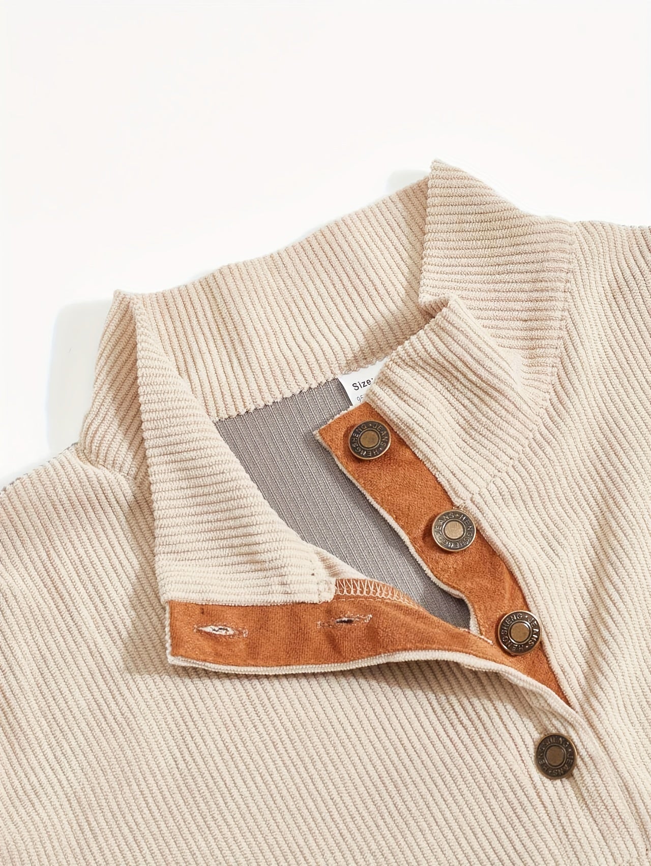 [1pc Casual Sport Shirt Embroidery] 1pc Men'S Casual Sport Shirt, Long Sleeve Crew Neck Knitwear with Embroidery Detail, Solid Color, Polyester Blend, Regular Fit - Fashion Colorblock Pullover Sweatshirt Beauty World Shop
