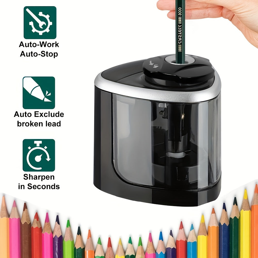 Electric Pencil Sharpener Desktop Automatic Office Stationery Beauty Fashion