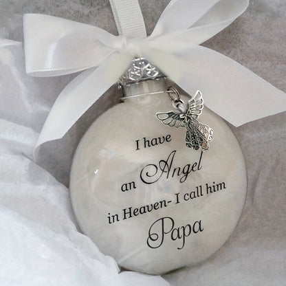 1pc, In Heaven Relatives Name Ornament, Keepsake Feather Plastic Ball, Ornament Pendant, Home Decor, Room Decor, Bedroom Decor Beauty Fashion
