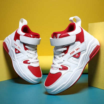 Boys High Top Sneakers - Ultra-Lightweight, Anti-Slip Sport Shoes - Ideal for Running, Basketball & All Seasons Style Beauty World Shop