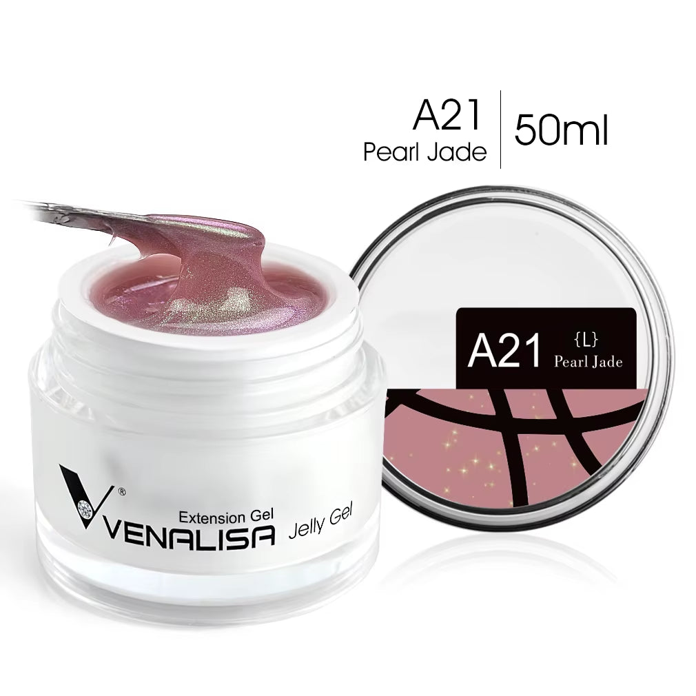 50Ml TPO FREE Rose Pink Jelly Gel Extension Nail Salon Professiona Used Self Leveling Transparent Gel Nail Gel Polish