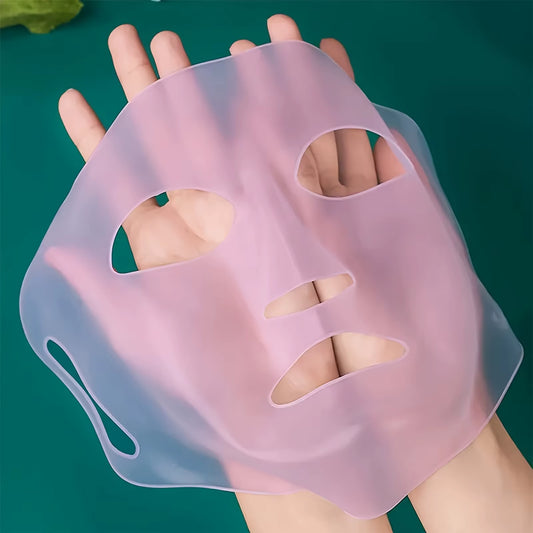 1PC 3D Silicone Facial Mask for Moisturizing-Reusable, Anti-Water Evaporation,Skin Care Tools for Women