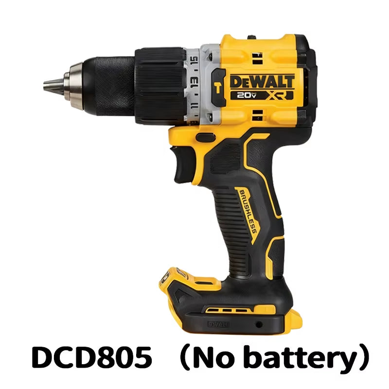 Lithium Battery 20V Rechargeable Brushless Compact Electric Screwdriver Hand Drill Impact Drill DCD805