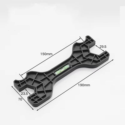 Multifunctional Dual Headed Wrench with Level Manual Tap Spanner Repair Plumbing Tools for Household Faucet Pipe Hand Tools
