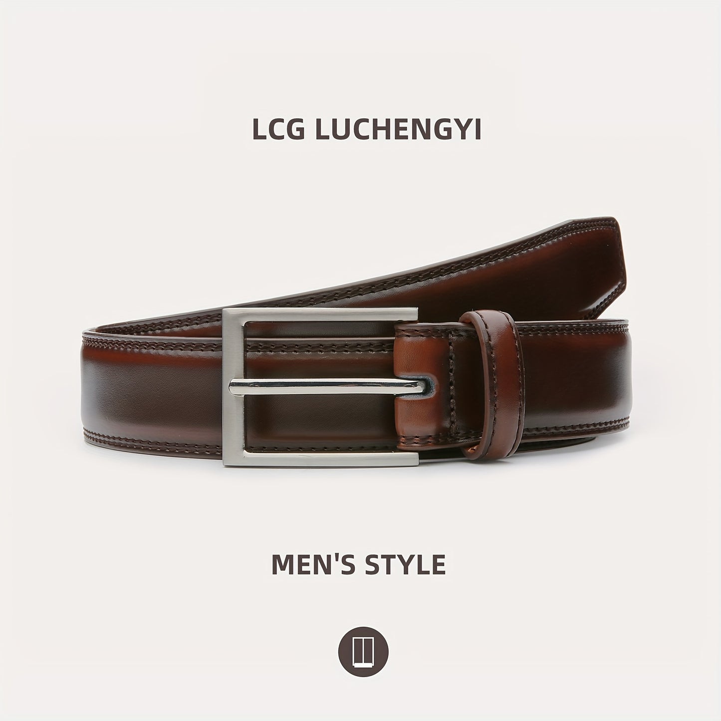 [Classic Men's Leather Belt] Classic & Fashion Men's Leather Belt | Single Prong Buckle for Jeans, Pants, Work & Business - Gift for Dad & Husband Beauty Fashion