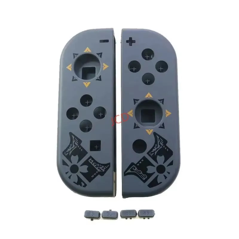 Cartoon Pattern Front Back with Middle Frame Shell Housing Case Plastic Cover for Nintend Switch NS Nxjoy-Con Joycon Controller