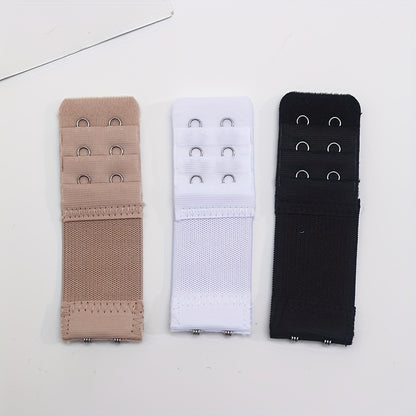 3pcs 2 Hooks Bra Strap Extenders, Comfortable Adjustable Bra Band For Braless Look, Women's Lingerie & Underwear Accessories Beauty Fashion