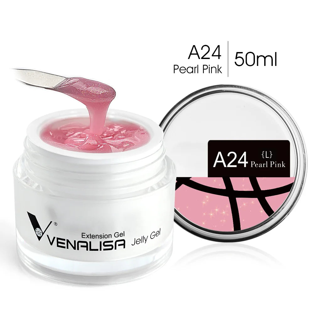 50Ml TPO FREE Rose Pink Jelly Gel Extension Nail Salon Professiona Used Self Leveling Transparent Gel Nail Gel Polish
