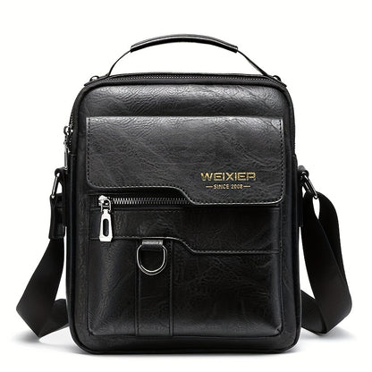 Fashionable High-End Vintage Shoulder Bag, Vertical Business Versatile Casual Crossbody Commuter Messenger Bag Beauty Fashion