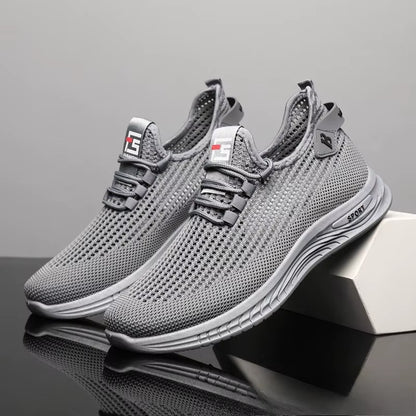 Oulylan Men'S Sneakers Classic Casual Shoes Breathable Mesh Running Sneakers without Laces Lightweight Men Shoes 2025 Summer New