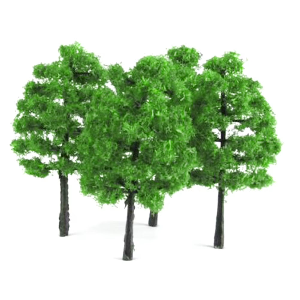 20Pcs Model Trees Train Railroad Diorama Wargame Park Scenery Hight 3.5Cm Miniature Sandtable Model Scenery DIY for Home Decor