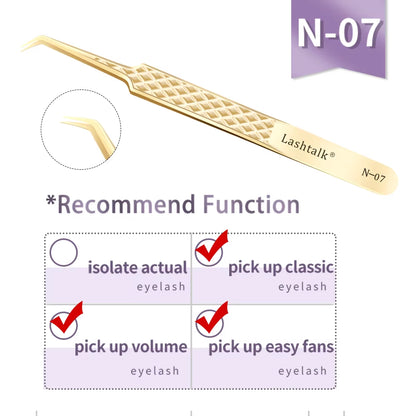 Eyelash Extension Tweezers Makeup Tools from Nagaraku Stainless Steel Non-Magnetic Volume Fakelashes Supplies Accurate