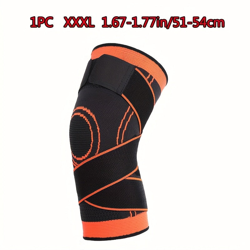1pc Strap Knee Protector Sports Knee Support Adjustable Compression Breathable Joint Protection Sports Knee Protector Strap Compression Basketball Running Beauty Fashion