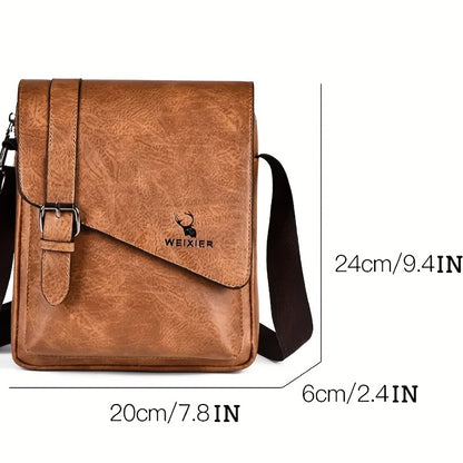 Spring & Summer Pu Leather Shoulder Messenger Bag, Casual Fashion Handbag Beauty Fashion