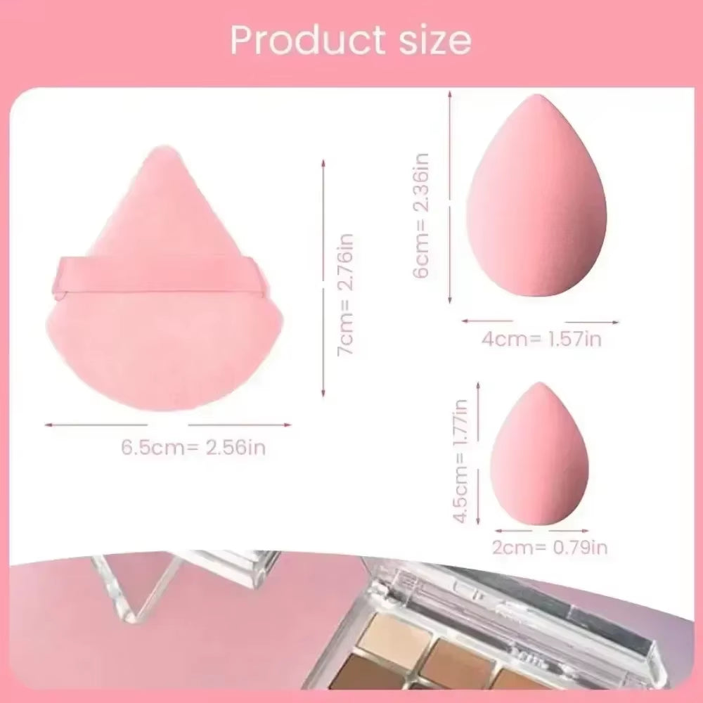 12Pcs Makeup Sponge Blender Beauty Egg Foundation Sponges Cosmetic Powder Puff Spa Headband Wristband Make up Tools Accessories