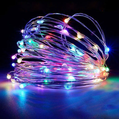 1pc String Lights for Bedroom, Party, Wedding, Christmas Halloween Decoration, 50/100LED Beauty Fashion