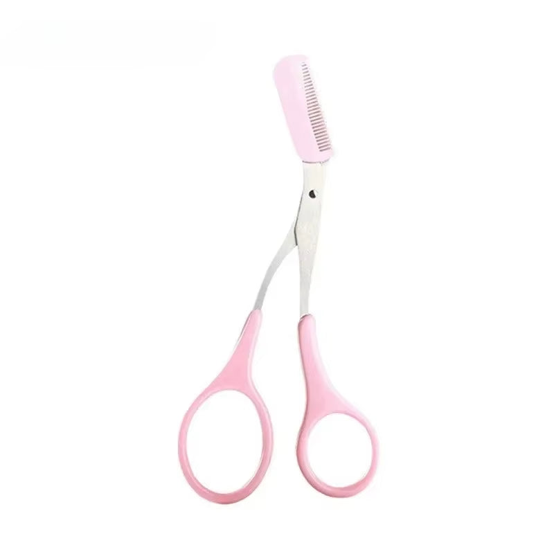 1/3PCS Eyebrow Trimmer Makeup Tools Stainless Steel Eyebrow Scissors with Comb Hair Removal Eyebrows Shaping Makeup Tools