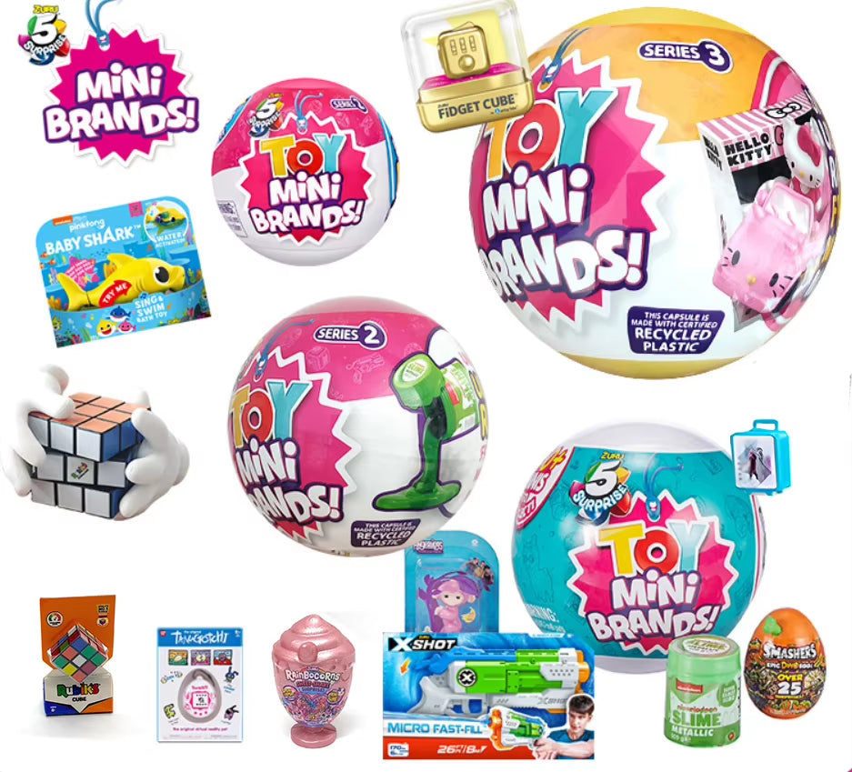 5 Surprise Toys My Mini Brands Toys Baby Ball Miniature Toy Blind Boxes Suitable for Children from 3 to 14 Years Old Gifts