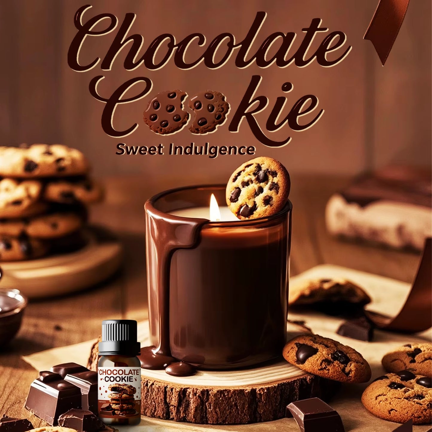 10Ml Chocolate Cookie Fragrance Perfume Essential Oils Refreshing Car Aromatherapy Parfum for Aroma Diffusers Perfume Oil Gift
