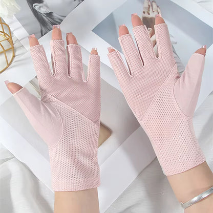 1 Pair anti UV Nail Gloves UV Gel Shield Glove Fingerless Manicure Nail Art Tools LED Lamp Nails Dryer Radiation Hand