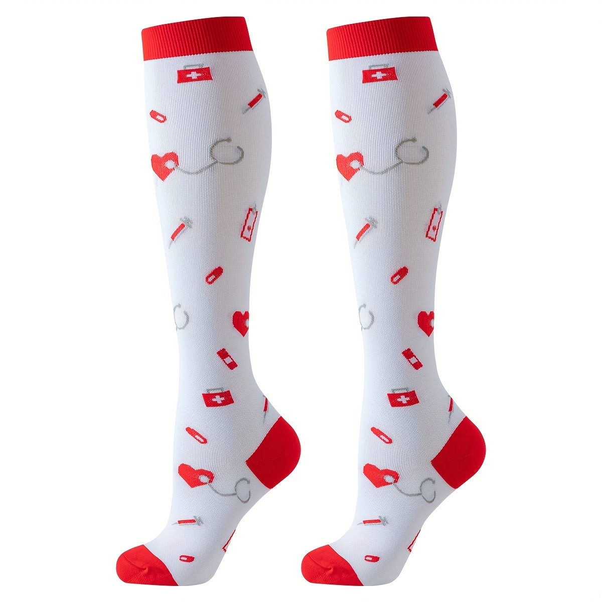 4 pairs sport compression socks