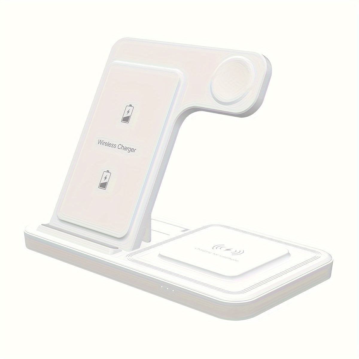 TIMESS-Wireless Charging Station 3-in-1 Standard 15W Fast Mag-Safe Charger Stand with QC3.0 Adapter, Suitable for iPhone 15 14 13 12 11 X 8 Pro Max/Pro/Mini/Plus, for iWatch Ultra 9/8 7/6/5/4/3/2, for Airpods 3/2 Beauty Fashion