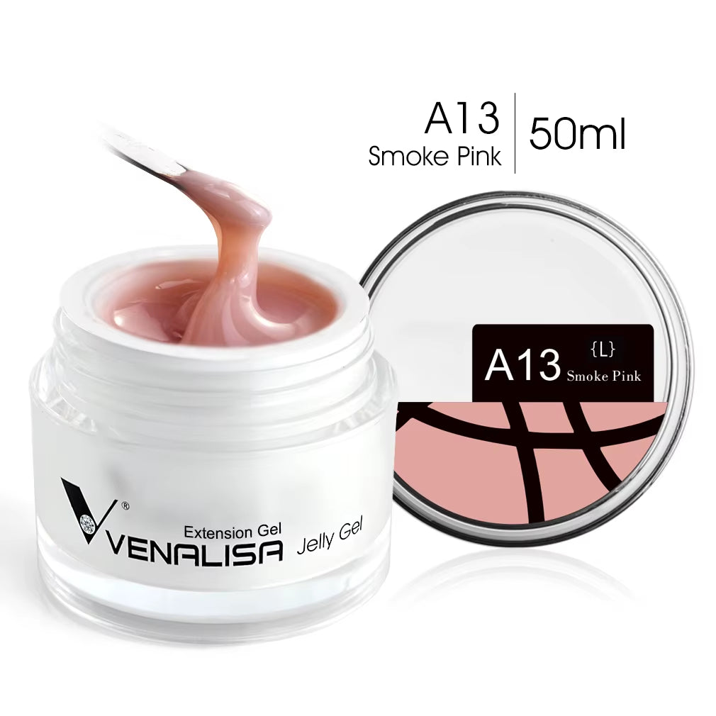 50Ml TPO FREE Rose Pink Jelly Gel Extension Nail Salon Professiona Used Self Leveling Transparent Gel Nail Gel Polish