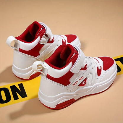 Boys High Top Sneakers - Ultra-Lightweight, Anti-Slip Sport Shoes - Ideal for Running, Basketball & All Seasons Style Beauty World Shop