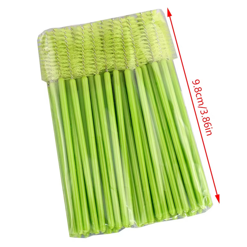 50Pcs Eyelash Brushes Makeup Brushes Disposable Mascara Wands Applicator Spoolers Eye Lashes Cosmetic Brush Lash Extension Tool