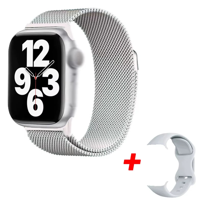 Smart Watch I10 Pro Max Metal Strap Sport Fitness Tracker Custom Dial Smartwatch Men Women Gift for Apple Phone for Android IOS