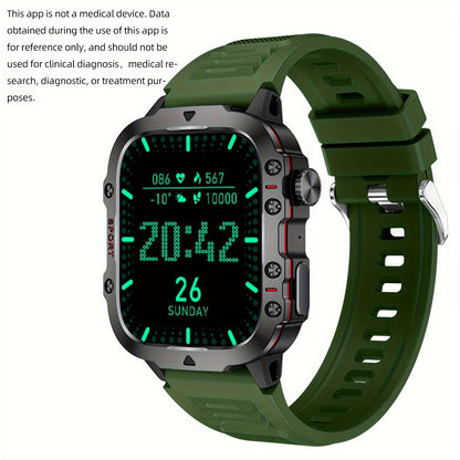 1pc Large 1.96" Touch Screen Smartwatch Pro - Multi-Sport Fitness Tracker, Answer/Make Calls, Message Notification, AI Control, Wireless Call, Heart Rate Monitor, Sleep Tracker, and More Beauty World Shop