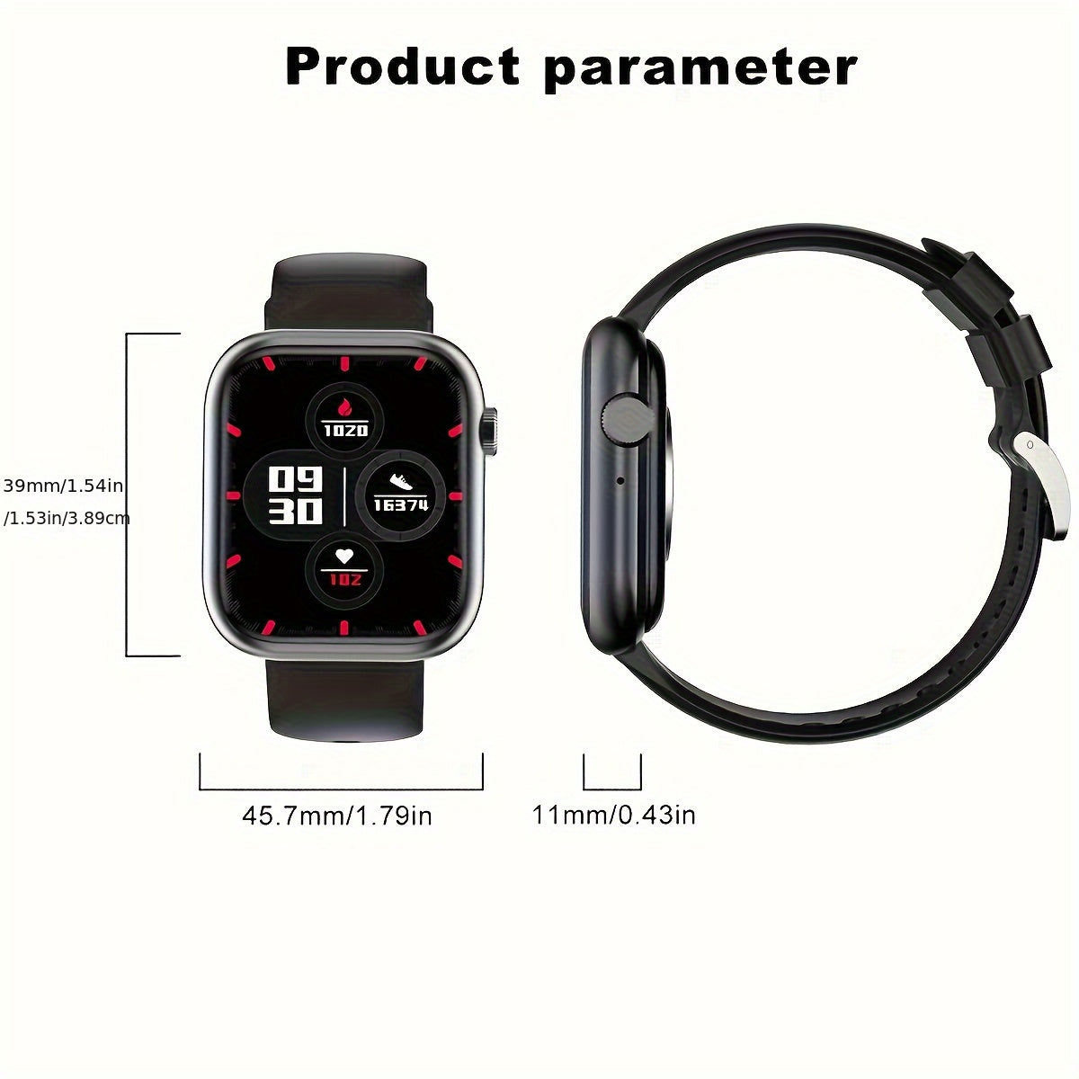 Smart Fitness Watch With 2.01" Color Screen, BT 5.3, Water Resistant, Multi-Sport Modes, Sleep Monitoring, And Fun Games Beauty World Shop