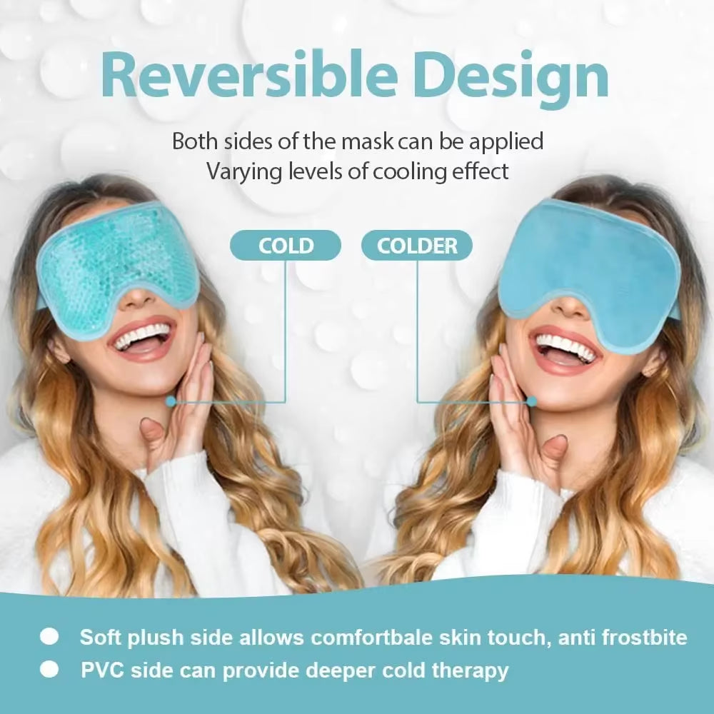 Cold Face Eye Masks Ice Face Mask Hot Cold Compress for Dark Circles Puffiness Cooling Face Masks for Women Man Skin Care Tools