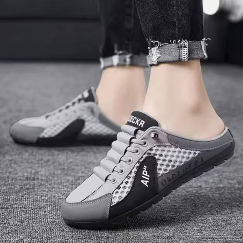 Summer Men'S Half Slippers Trendy New Casual Shoe Light Walking Flats for Men Non Slip Sneaker Hot Sale Man Shoes Zapatos Hombre