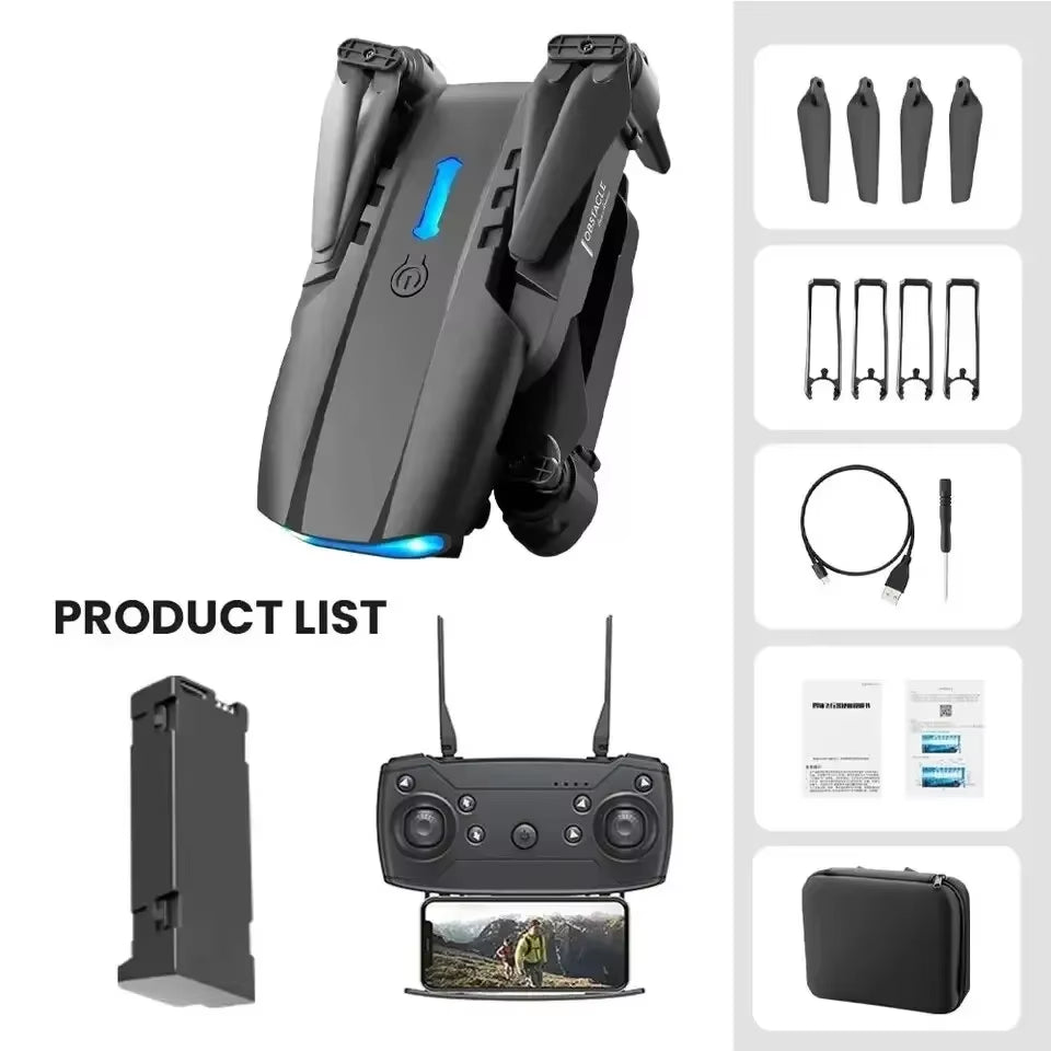 Professional Mini Drone E99 HD 4K Camera Foldable WIFI FPV RC Aerial Photography Quadcopter RC Helicopter Children'S Toy Gift