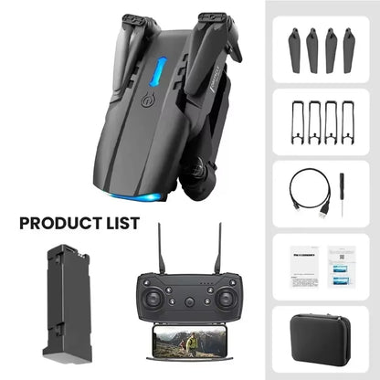 Professional Mini Drone E99 HD 4K Camera Foldable WIFI FPV RC Aerial Photography Quadcopter RC Helicopter Children'S Toy Gift