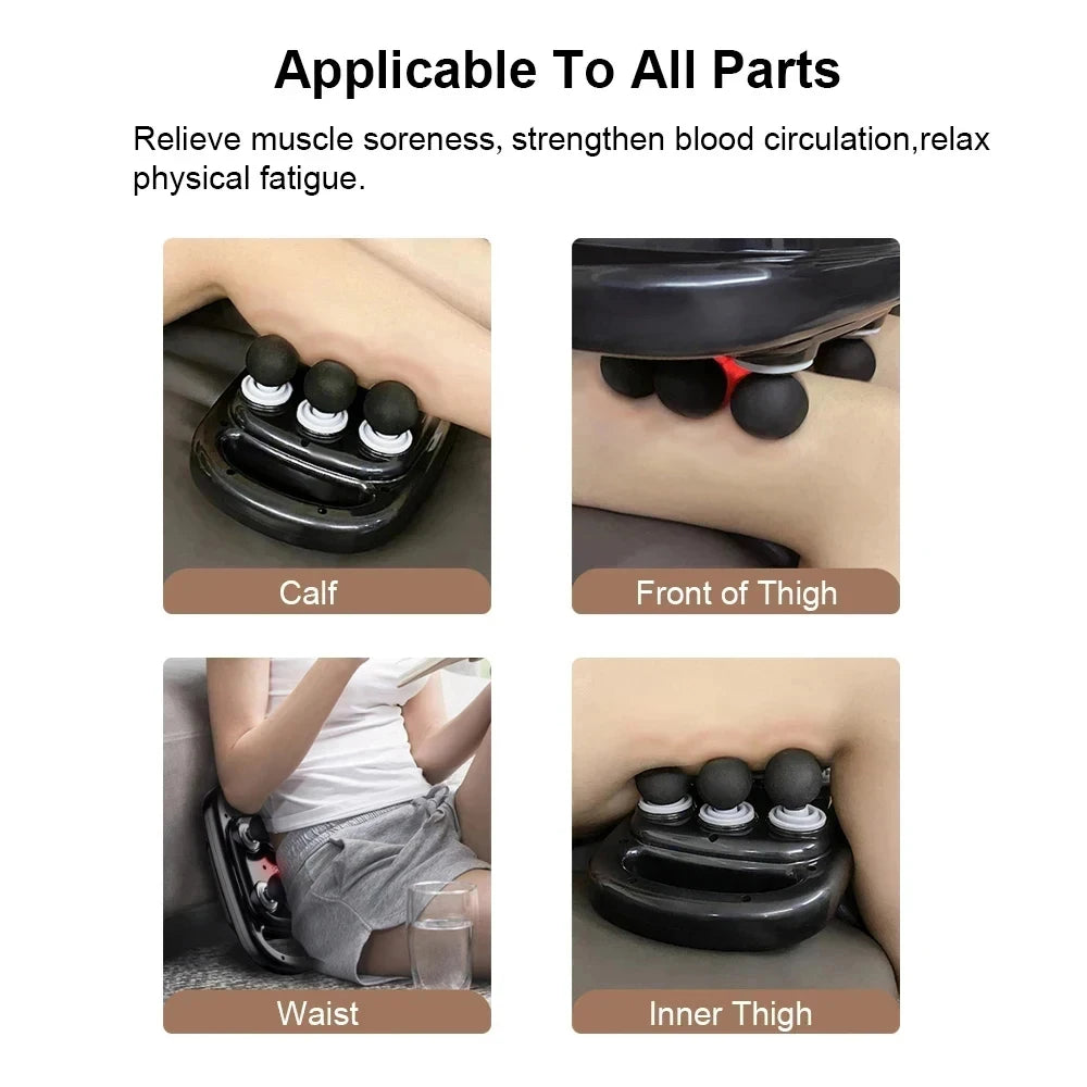 6 Head Massage Gun for Muscle Relief Deep Tissue Percussion for Neck Cervical Spine Full Body
