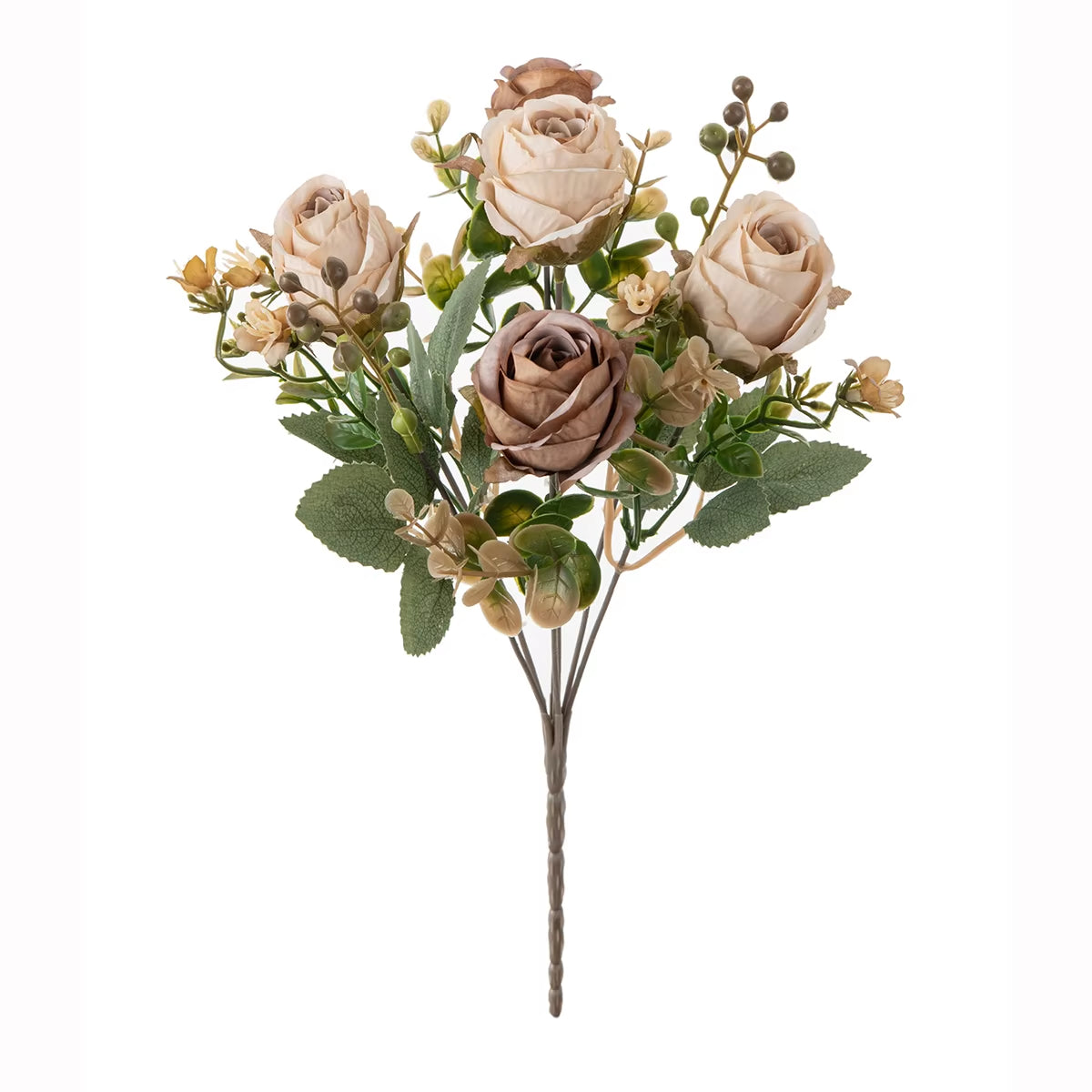 Silk Artificial Flower Rose Wedding Bridal Bouquet Home Room Vase Festival Outdoor Garden Bonsai Arch Diy Gift Box Decoration