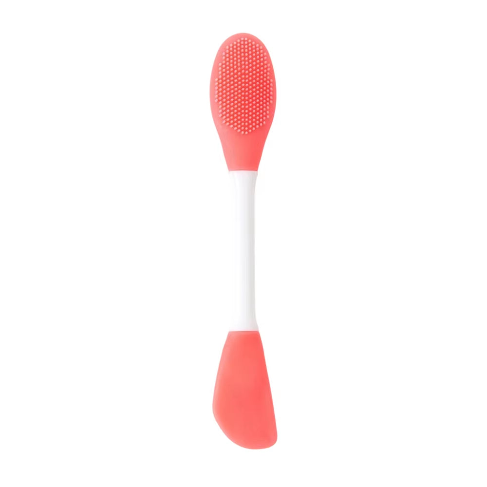 Facial Cleaning Silicone Brush Facial Mask Applicator Skincare Accessories Silicone Body Scrubbers 2In1 Spa Facial Wash Brushes