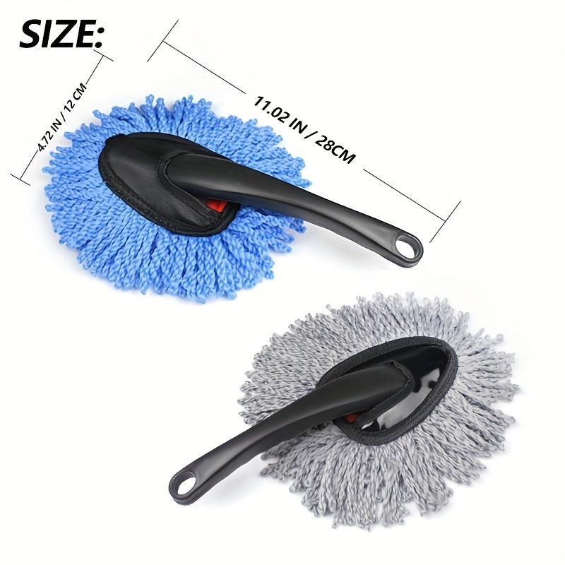 Car Dust Removal Small Duster Wipe Car Soft Brush Cleaning Brush Mini Bristle Brush Dust Removal Brush Nanofiber Car Interior Beauty Fashion