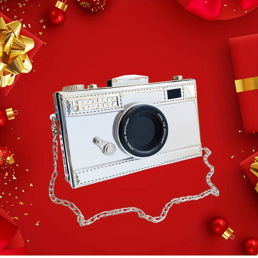 Mini Niche New Fashion Trend High-End Patent Leather Coin Purse Lipstick Bag Chain Bag Camera Bag Box Bag Small Square Bag Handbag Oblique Handbag Beauty Fashion