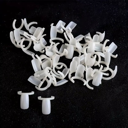 50Pcs Nail Display Ring DIY Showingself Color Board Colors Display 2*2*1Cm Card Ring Shape Can Be Put on the Nail Polish Bottle