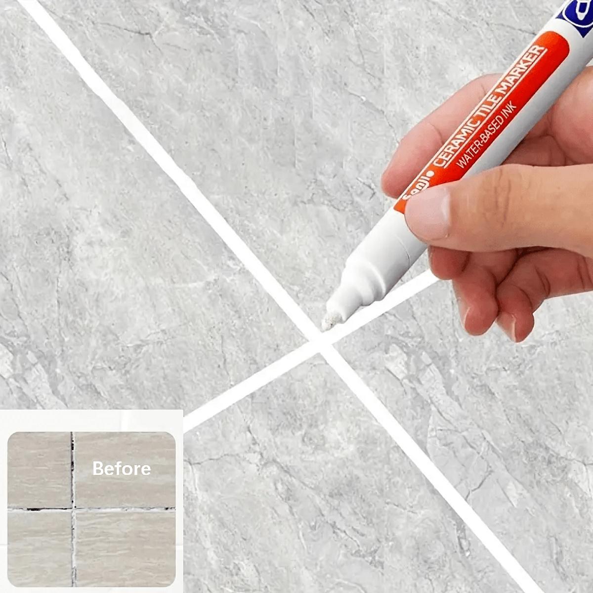 1pc Waterproof Tile Marker Grout Pen Wall Seam Pen For Tiles Floor Bathroom Decontamination Seam Repair Tools, For Hotel Beauty World Shop