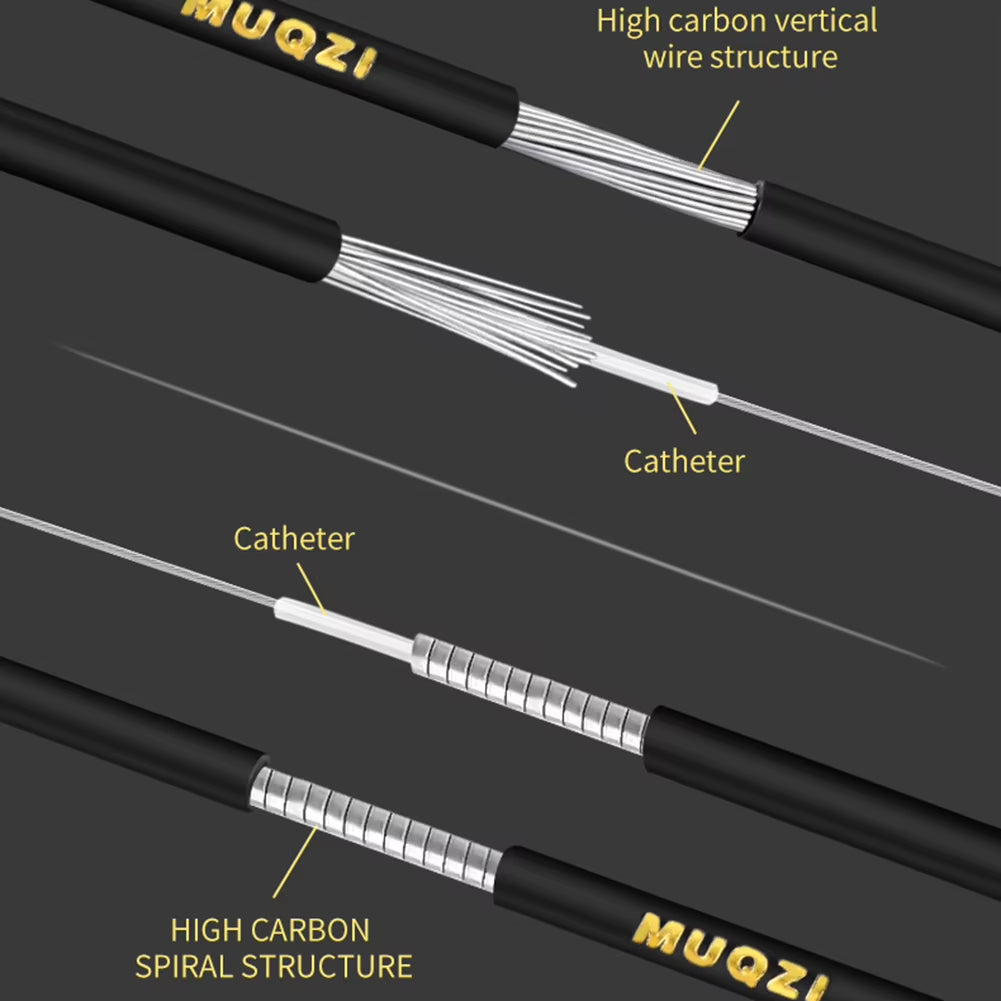 MUQZI MTB Road Bike Brake Cable Shift Line Set Universal Bicycle Shift Brake Cable Kit Transmission Tube Cables Wire