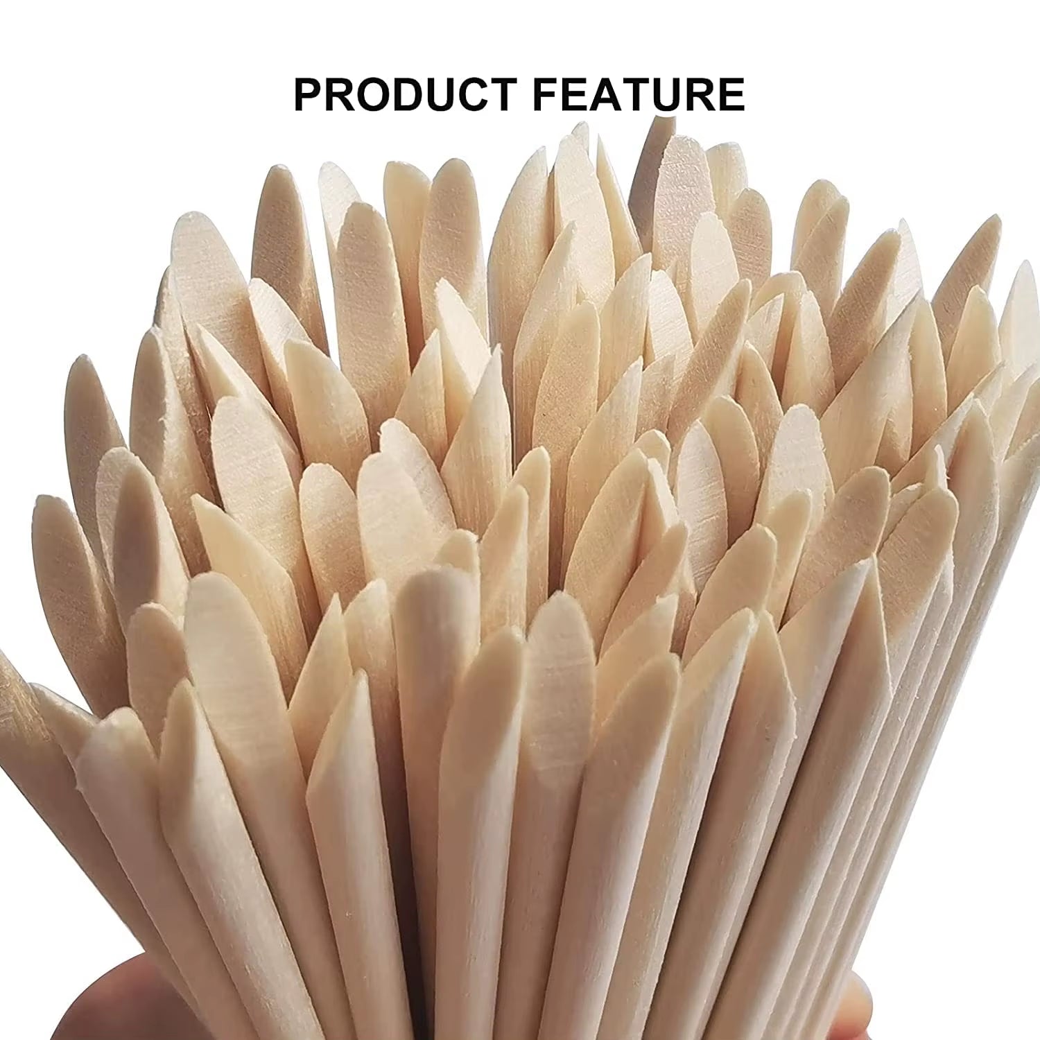 100/50Pcs Nail Art Pusher Orange Wood Sticks Cuticle Pusher Remover Rhinestones Dotting Removal Manicure Pedicure Care Tools