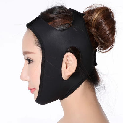Elastic Face Slimming Bandage V Line Face Shaper Women Chin Cheek Lift up Belt Facial Massager Strap Face Beauty Skin Care Tools