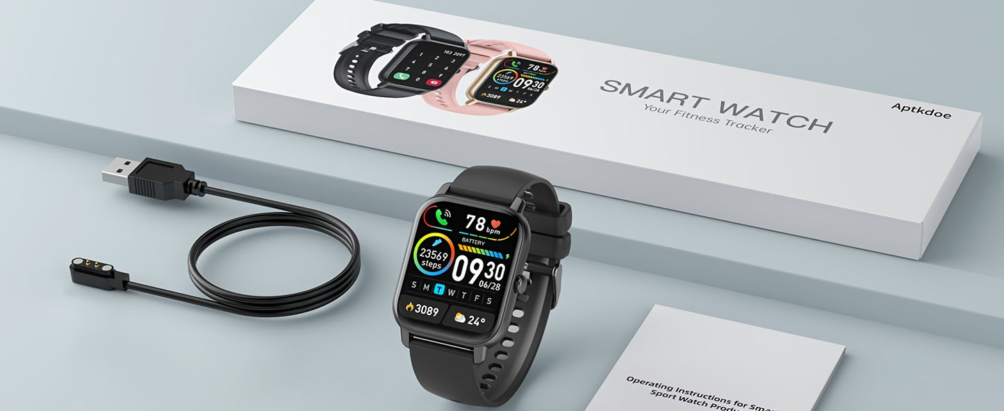 Smart Watch (Answer/Make Calls), 1.85" Smartwatch for Men Women with 110+ Sport Modes, Fitness Watch with Sleep Monitor/Activity Tracker for Android iPhone Beauty World Shop