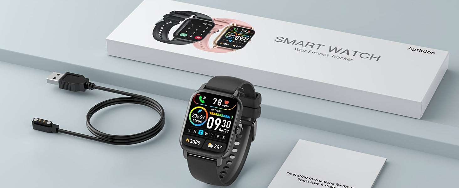 Smart Watch (Answer/Make Calls), 1.85" Smartwatch for Men Women with 110+ Sport Modes, Fitness Watch with Sleep Monitor/Activity Tracker for Android iPhone Beauty World Shop